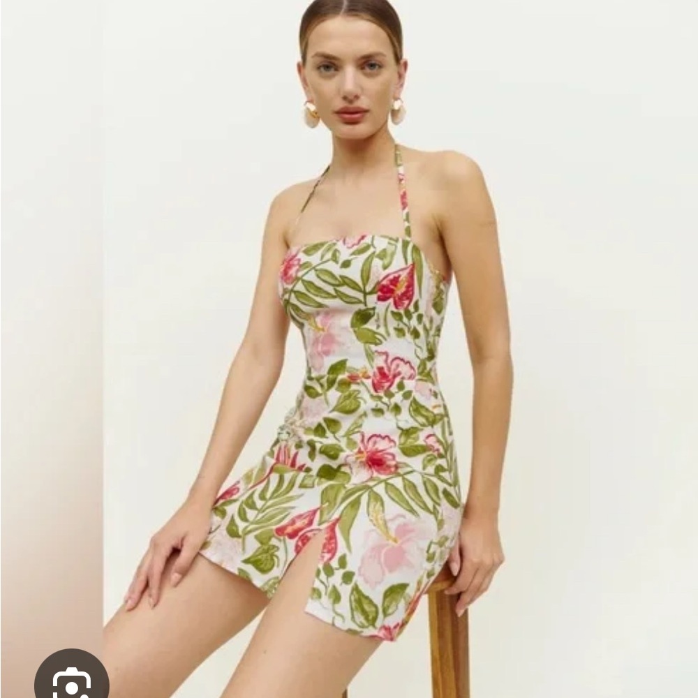Reformation Halter Mini Dress